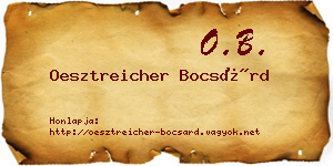 Oesztreicher Bocsárd névjegykártya